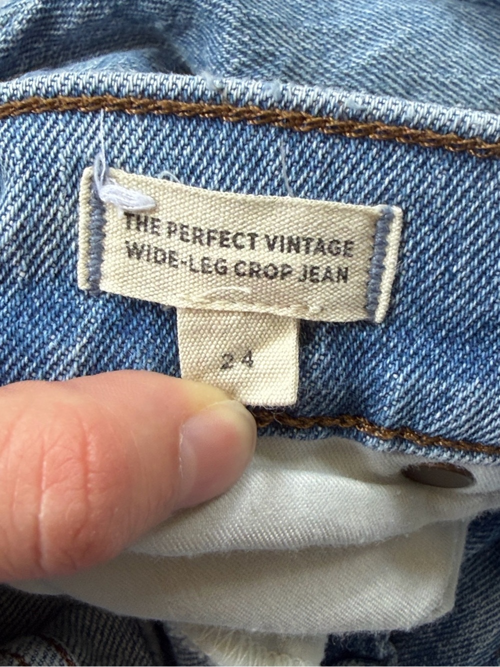 Madewell The Perfect Vintage Wide Leg Crop Jean - Picture 3 of 4